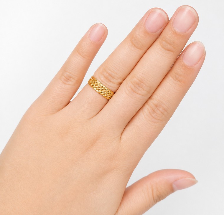 Merchant9 Cincin Emas Kait Pasir L:0.55CM