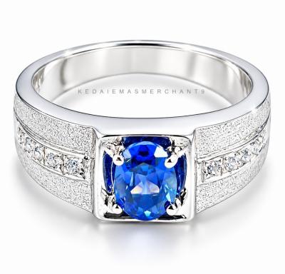 Merchant9 Cincin Perak Batu Biru CPJGBLUE