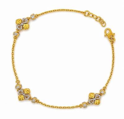 Merchant9 Rantai Tangan Sauh Clover Ball Dot L:0.8CM