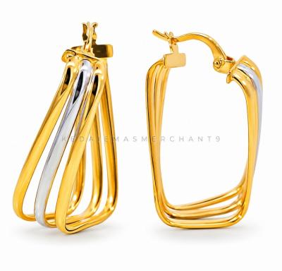 Merchant9 Subang Klip Triple Square Polish 2C