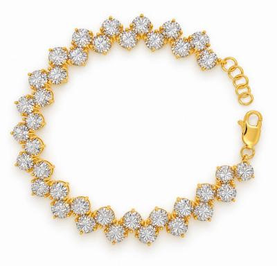 Merchant9 Rantai Tangan LOUISE Diamond Cut 2 Layer L:1.2CM
