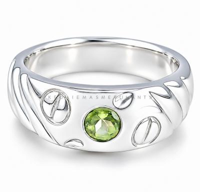 Merchant9 Cincin Perak Batu Soft Green