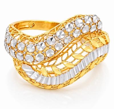 Merchant9 Cincin Emas Wave Kerawang 2 Layer 2C