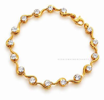 Merchant9 Rantai Tangan Wave Diamond Cut 2C L: 0.5 CM