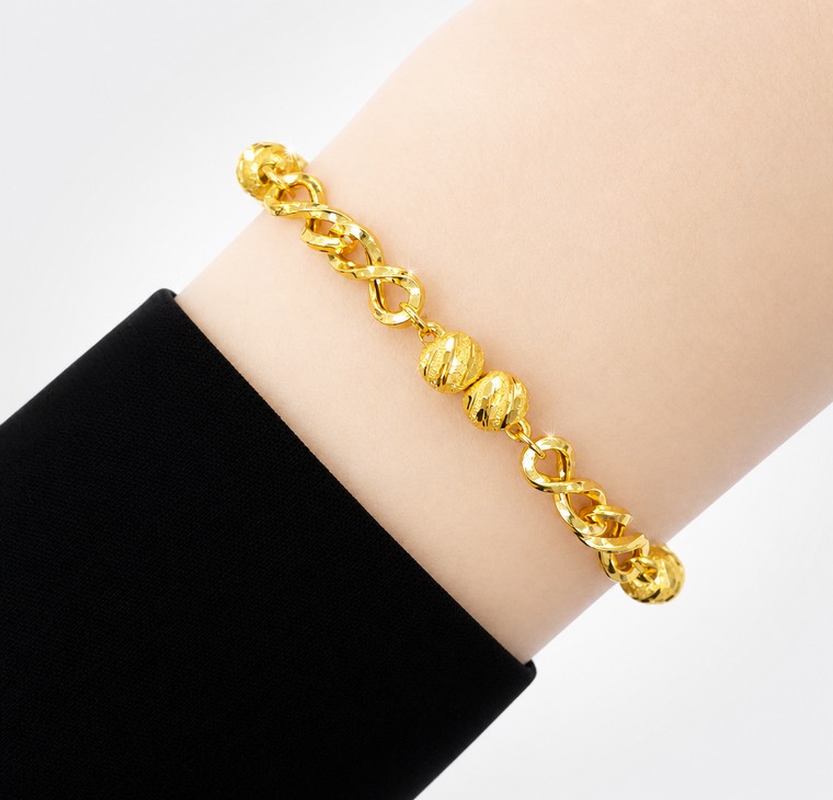 Merchant9 Rantai Tangan Infinity Candy Pasir L:0.5CM