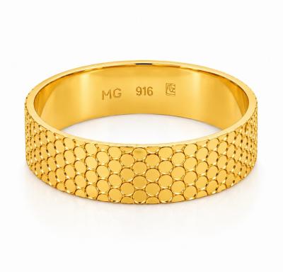 Merchant9 Cincin Emas Belah Rotan Circle Polish L:0.45CM