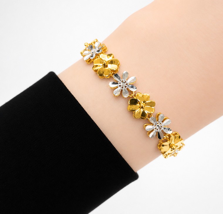 Merchant9 Rantai Tangan Daisy Clover 2C L:0.8CM