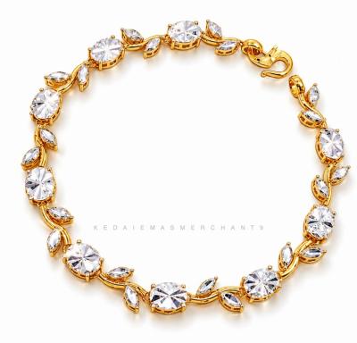 Merchant9 Rantai Tangan Olive Leaf Diamond Cut 2C L: 0.5 CM
