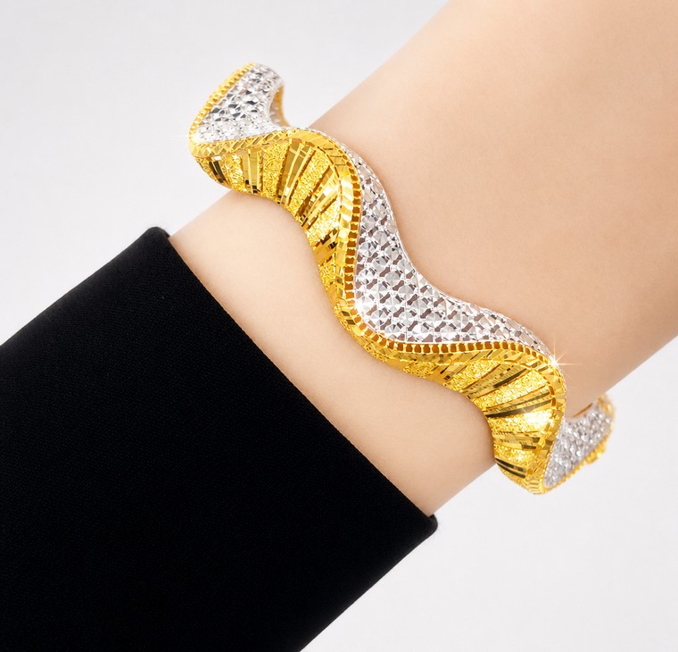 Merchant9 Gelang Wave Kerawang Net Pasir 2C L:1CM