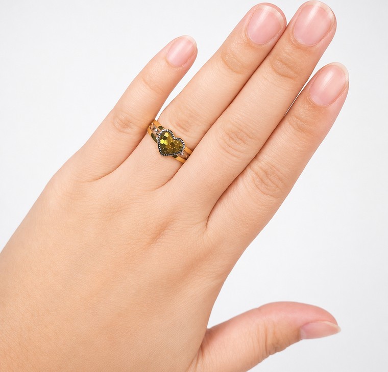 Merchant9 Cincin Emas 3 Layer Honeylove 2C L:0.9CM