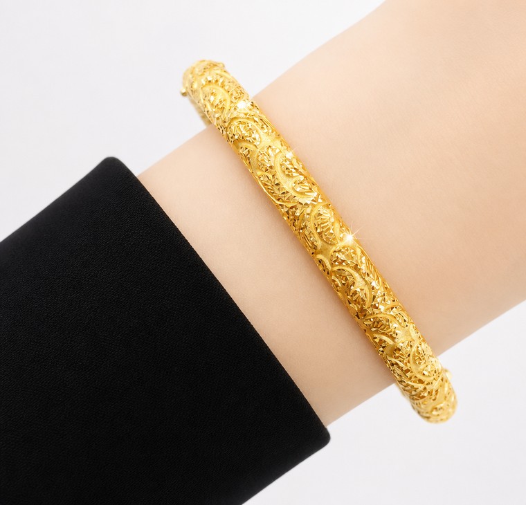 Merchant9 Gelang KLASIK ANGGUN Kerawang Matte L:0.5CM