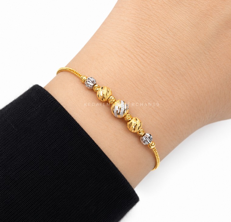 Merchant9 Rantai Tangan Choker Mesin Box Candy Marble 2C L:0.6CM