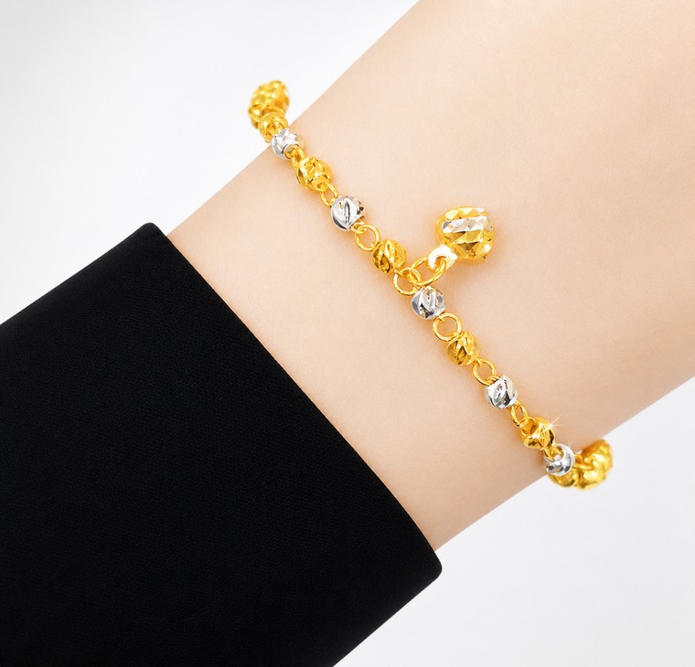 Merchant9 Rantai Tangan Candy Kerawang Gantung Love 2C L:0.3CM