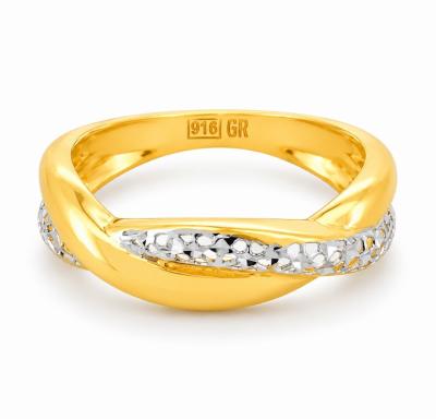 Merchant9 Cincin Emas Twist Kerawang 2C L:0.55CM