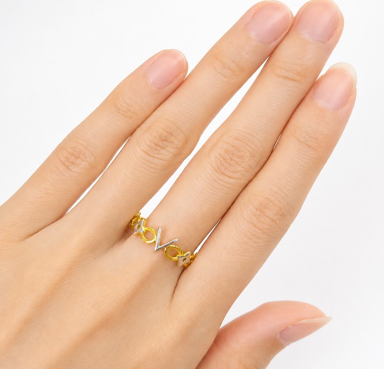 Merchant9 Cincin Emas LOUV 2C L:0.6CM