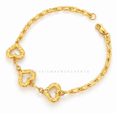 Merchant9 Rantai Tangan Choker Paperclip Love L: 1CM