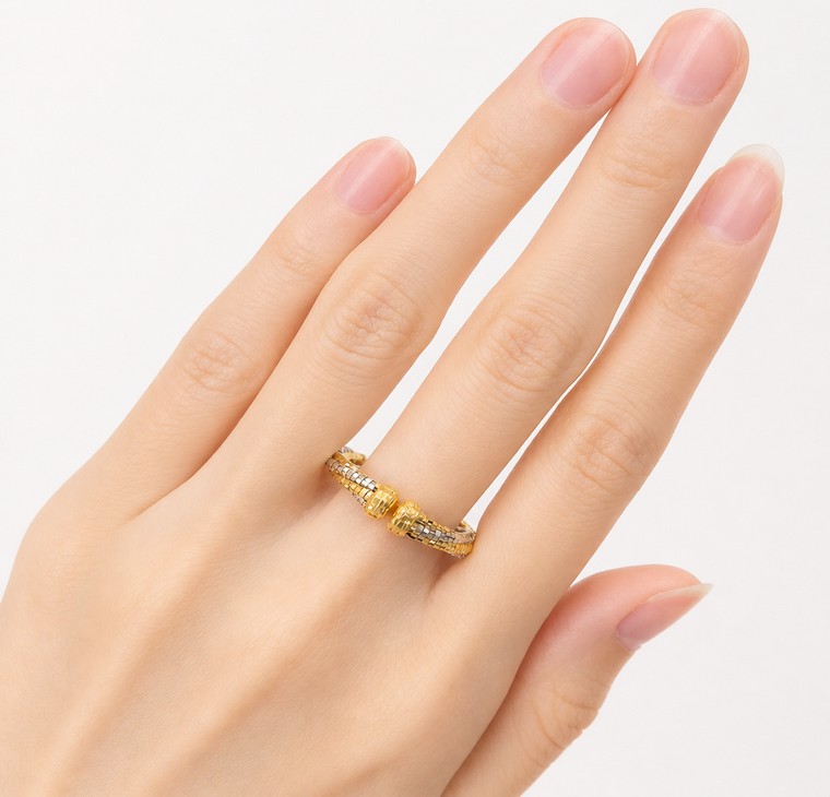 Merchant9 Cincin Emas Cavo Pintal 2C L:0.3CM