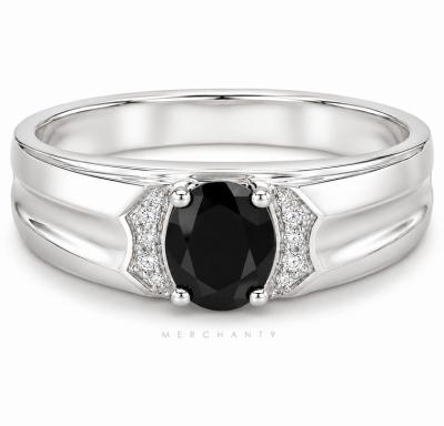 Merchant9 Cincin Perak Wira Batu Hitam 3558