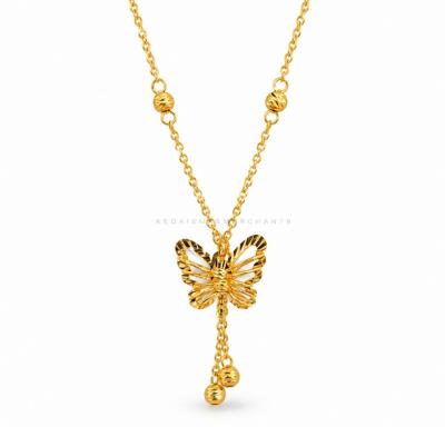 Merchant9 Rantai Leher Choker Polo Butterfly Dangle Candy Minimalist