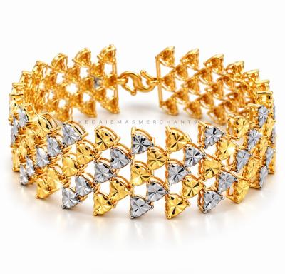Merchant9 Rantai Tangan LOUISE Love Diamond Cut 5 Layer 2C L:1.9CM