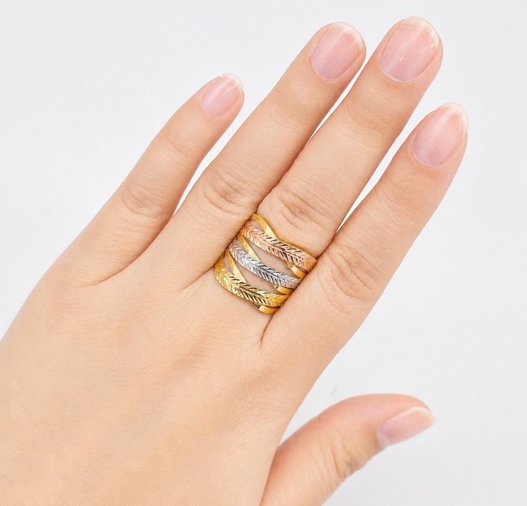 Merchant9 Cincin Emas Rosato Argento Italian 3C L:1.9CM