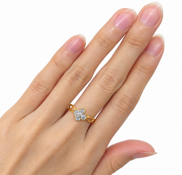 Merchant9 Cincin Emas VC Diamond Cut 2C L:0.8CM