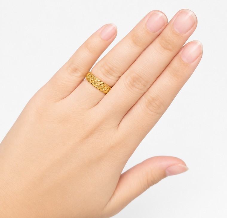 Merchant9 Cincin Emas Kait Pasir L:0.55CM