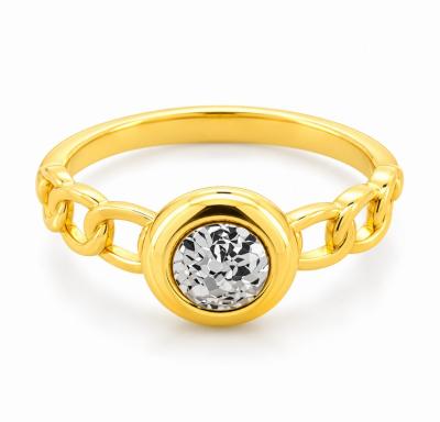Merchant9 Cincin Emas NOVA Ice Cut Sauh Circle 2C L:0.75CM