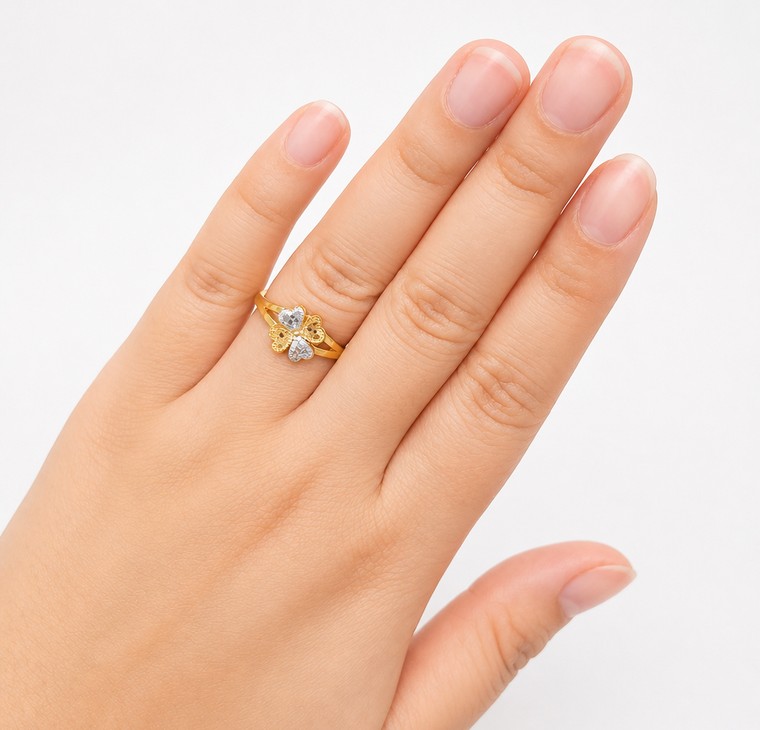 Merchant9 Cincin Emas Clover Honey 2C L:0.85CM