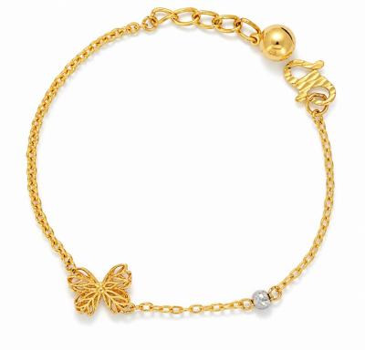 Merchant9 Rantai Tangan Sauh Butterfly Ball 2C L:1.1CM