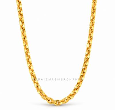 Merchant9 Rantai Leher Sauh Polish L:0.4CM