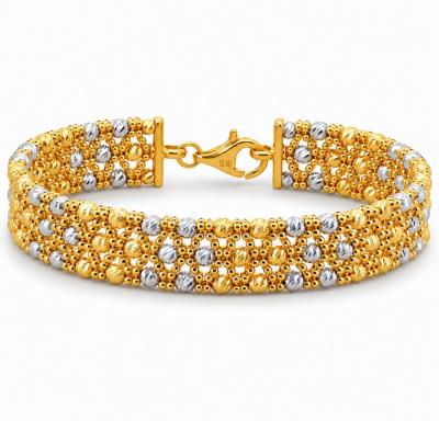Merchant9 Gelang Oval Boba Italian Weave 3 Layer 2C L:1.05CM