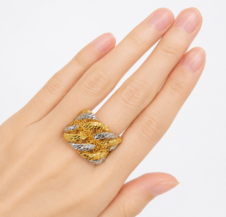 Merchant9 Cincin Emas Kait Dimensi Adra 2C L:1.6CM