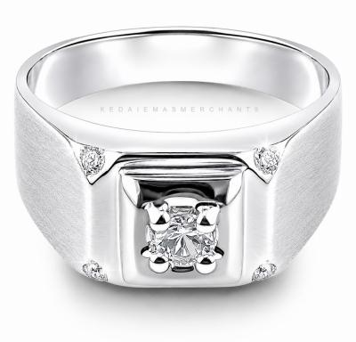 Merchant9 Cincin Perak Batu Putih Matte CPJGWHITE
