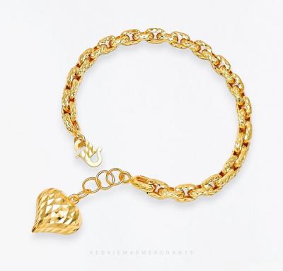 Merchant9 Rantai Tangan Sauh Dimensi Love Gantung L:0.5CM