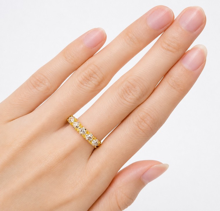 Merchant9 Cincin Emas LOUISE Diamond Cut L:0.3CM