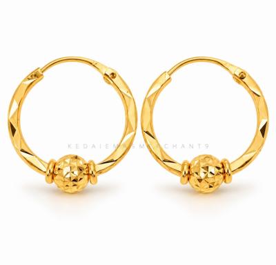 Merchant9 Subang Ring Boba Dimensi Dia:1.2CM