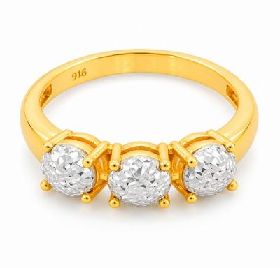 Merchant9 Cincin Emas LOUISE Diamond Cut Ice L:0.5CM