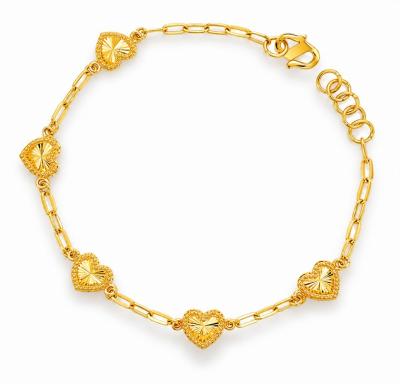 Merchant9 Rantai Tangan Choker Paperclip Love Stripes L:0.7CM