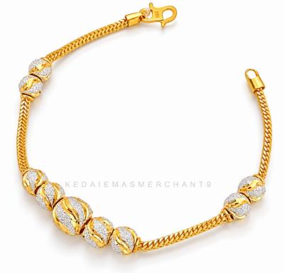 Merchant9 Rantai Tangan Choker Mesin Box Candy Marble Chrome L:0.7CM