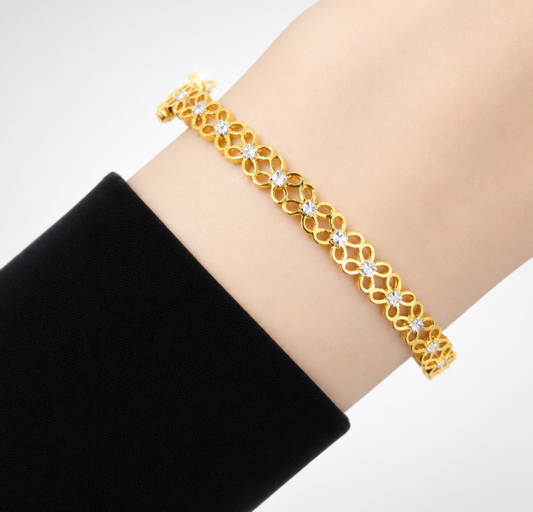 Merchant9 Gelang Bunga Kemboja 2C L:0.5CM