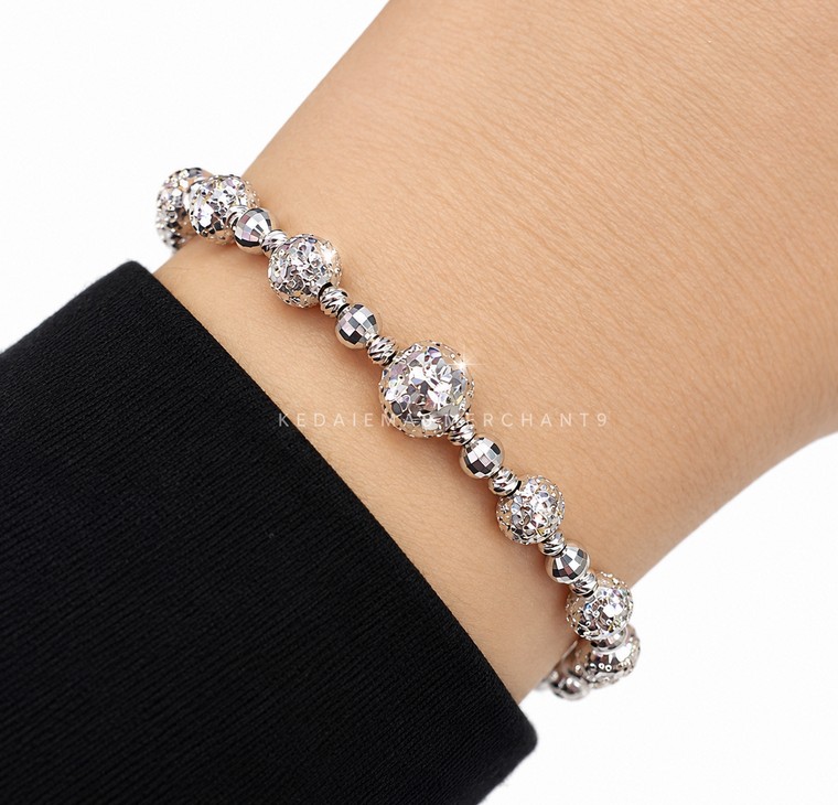 Merchant9 Rantai Tangan NOVA Ice Cut Candy Dimensi Chrome L:0.75CM