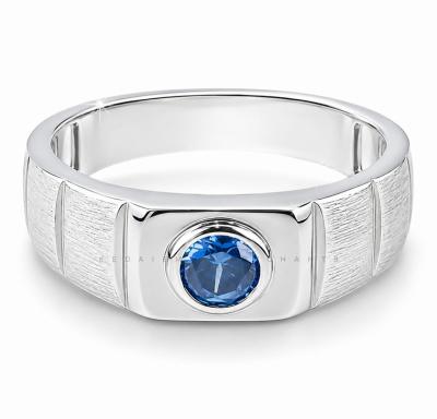 Merchant9 Cincin Perak Batu Biru Muda Rahman