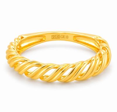 Merchant9 Cincin Emas Twist Wave L:0.35CM