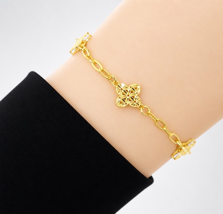 Merchant9 Rantai Tangan Sauh Fleur L:0.8CM