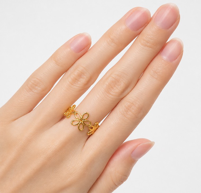 Merchant9 Cincin Emas Daisy L:1CM