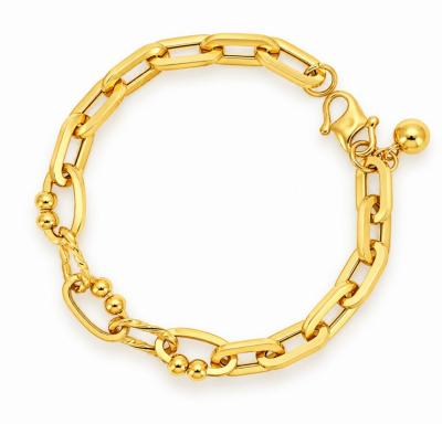 Merchant9 Rantai Tangan Paperclip Twist Pearl L:0.65CM