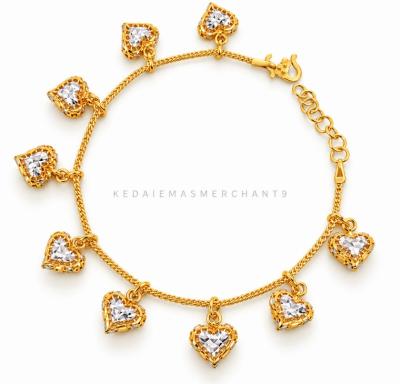 Merchant9 Rantai Tangan Mesin Box Gantung Love Kerawang 2C