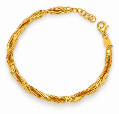 Merchant9 Rantai Tangan Snake Skin Pintal Polish L:0.3CM