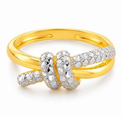 Merchant9 Cincin Emas KNOT DIAMOND CUT 2C